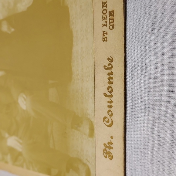 Antique Cabinet Card Photos Ed Gayne Montreal Coulombe Photos St Leon Quebec - Picture 2 of 8